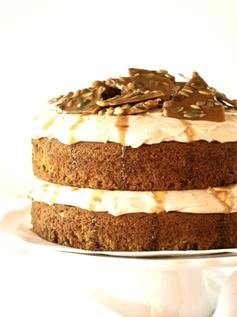 Pumpkin Cake with Cinnamon Cream Cheese Frosting The Cake Blog